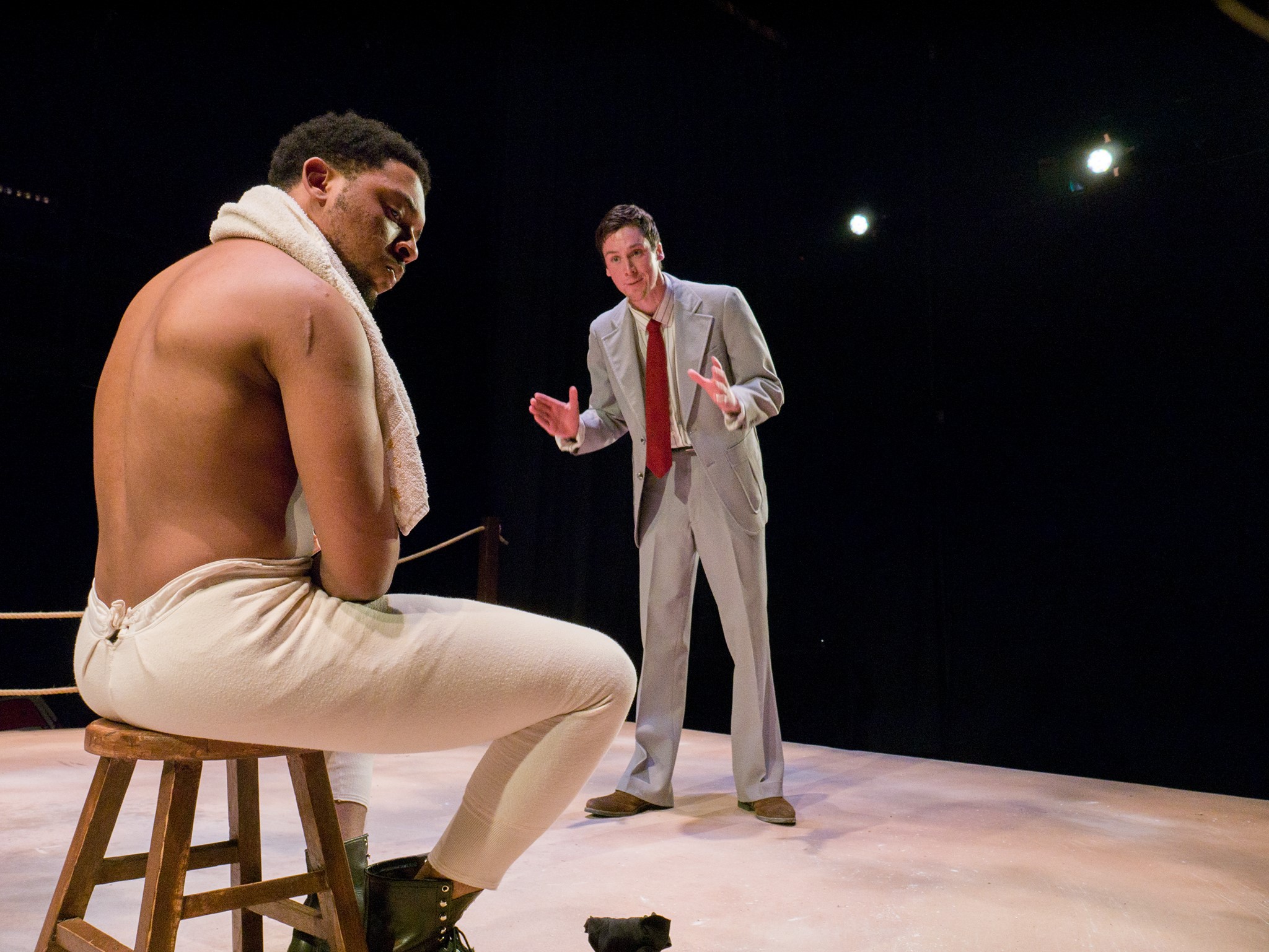 Image of Grinnell College's production of The Royale.  Image courtesy of Sooji Son.